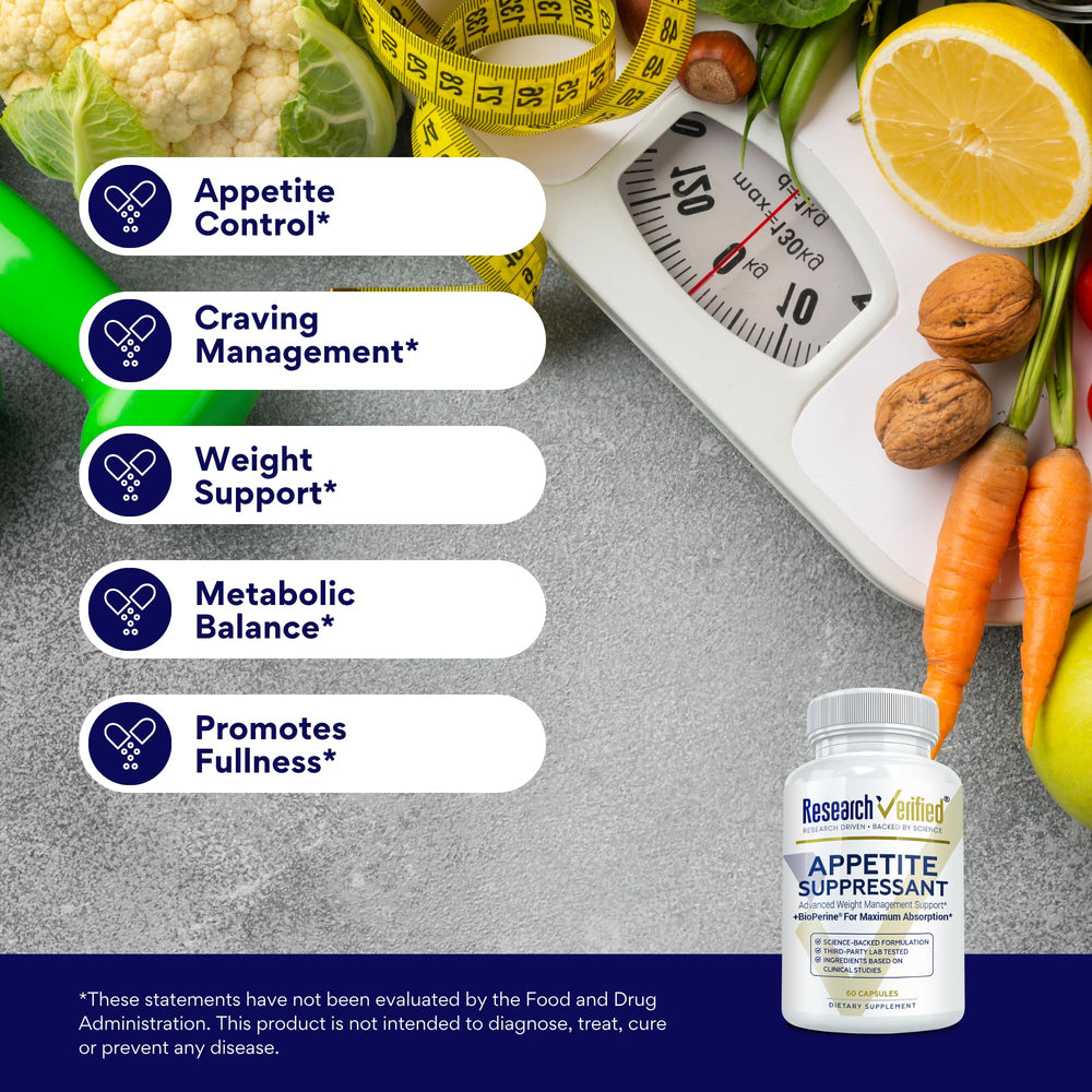Research Verified Appetite Suppressant pack 3 bottles demonstrates value for multi-month use.