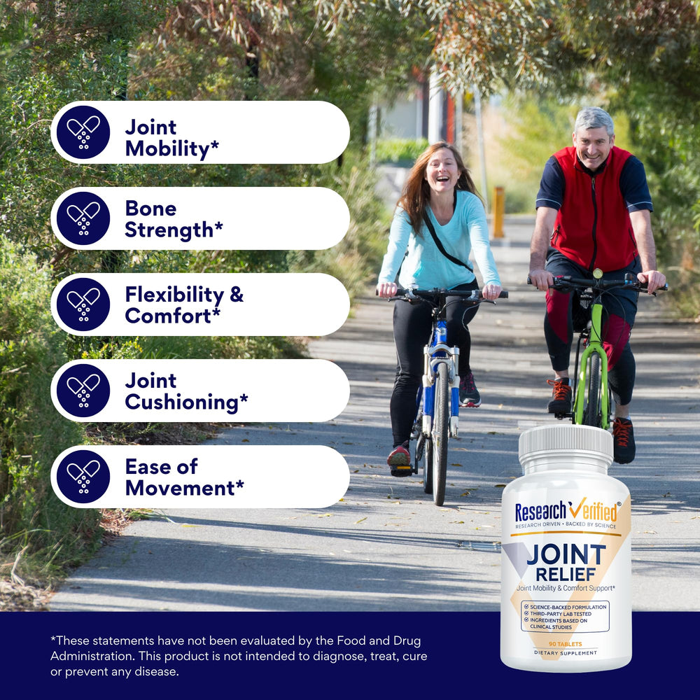 Blend of boswellia, turmeric, and white willow in Research Verified formula for joint support.