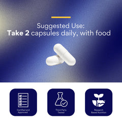 Research Verified CoQ10 bottle cap seal stresses quality and safety.