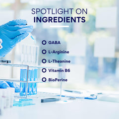 Research Verified GABA+ bottle on table for daily use