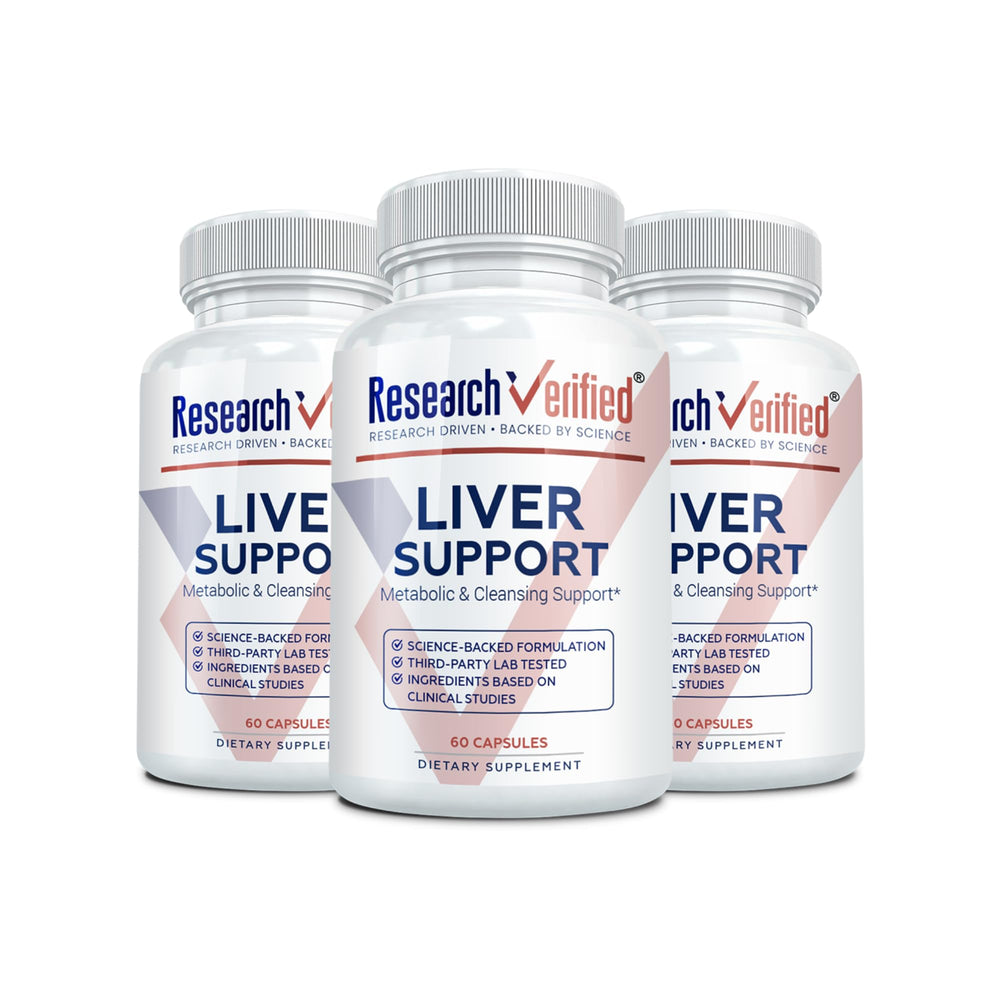 Research Verified Liver Support bottle with capsules for daily liver wellness