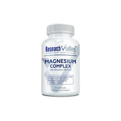 Research Verified Magnesium Complex bottle displaying easy daily magnesium support.