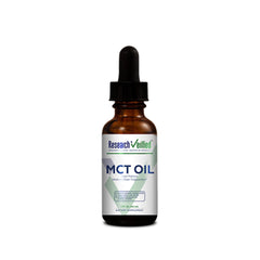 Research Verified MCT Oil bottle on a clean surface, ready for daily use
