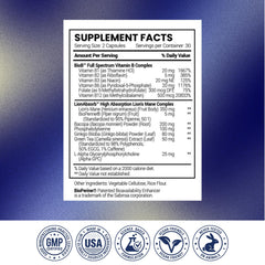 Research Verified Memory Booster vegan mark on packaging