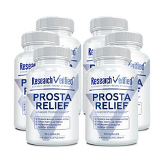 Research Verified Prosta Relief bottle front view for prostate support