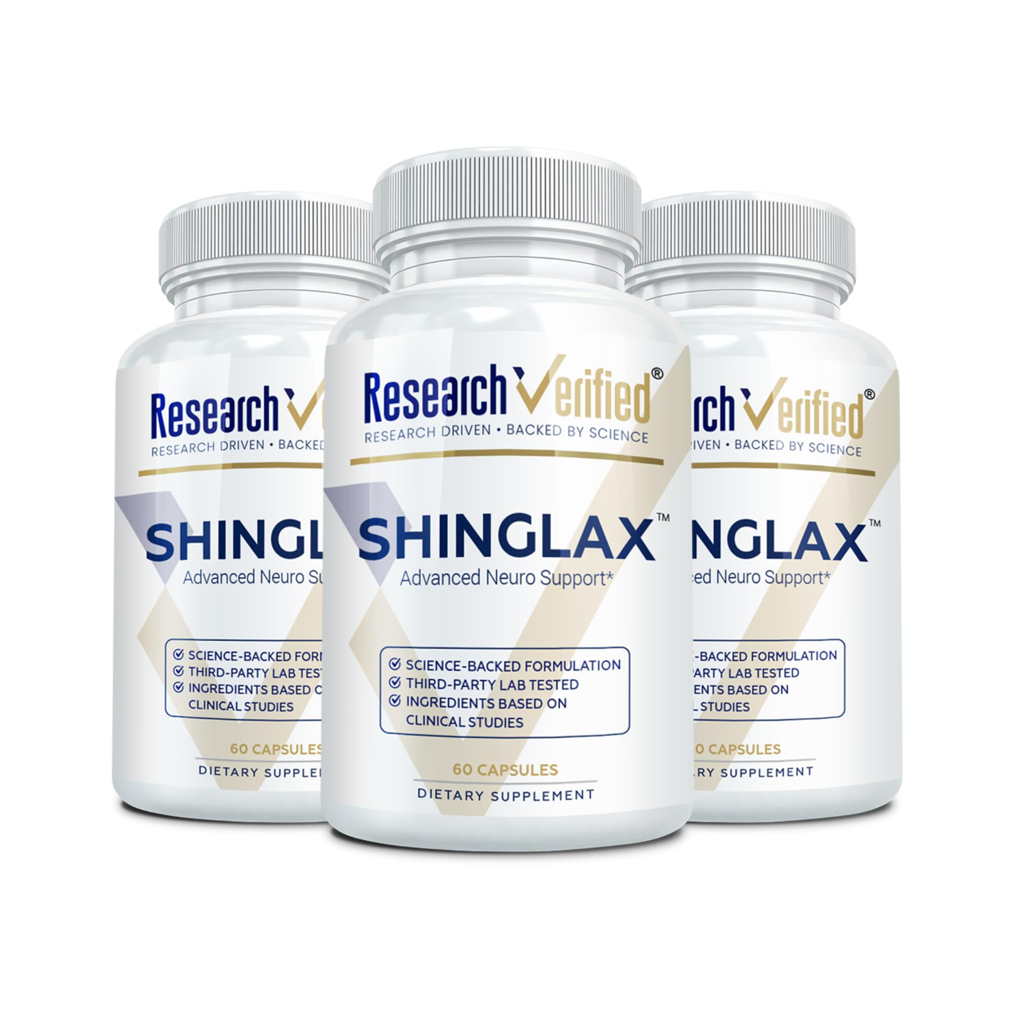 Research Verified Shinglax lemon balm capsule promotes calming focus for daytime use.