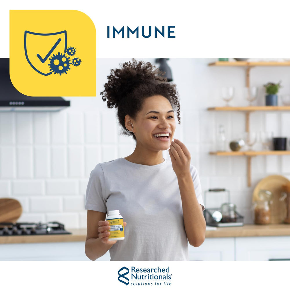 Researched Nutritionals Artemisinin Solo capsules are displayed on a clean surface for daily immune balance.