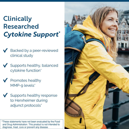 CytoQuel bottle back communicates comprehensive immune balance and daily resilience.