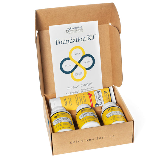 Researched Nutritionals Tri-Fortify liposomal glutathione pour for consistent daily dosing.