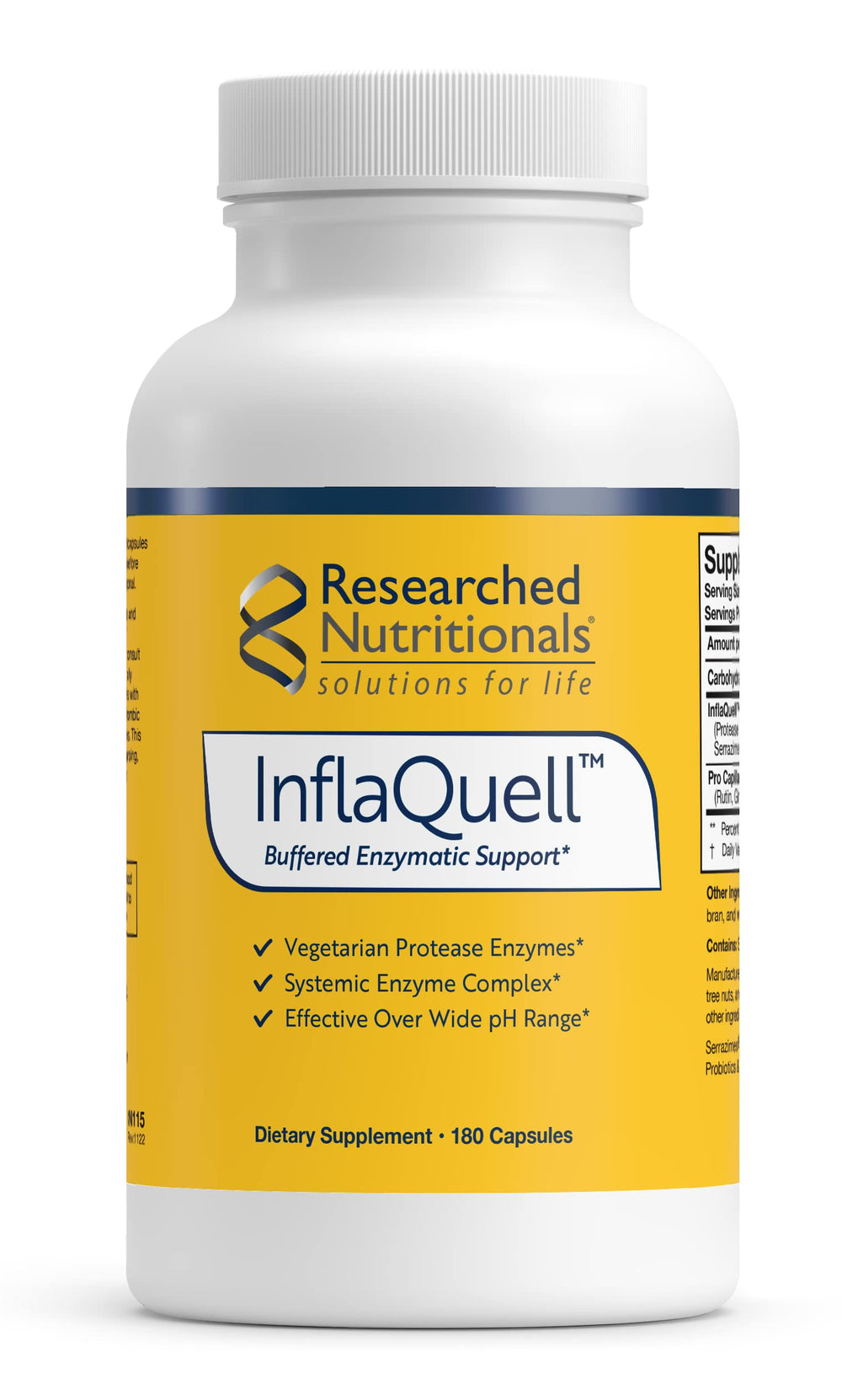 Researched Nutritionals InflaQuell bottle for easy daily inflammation support