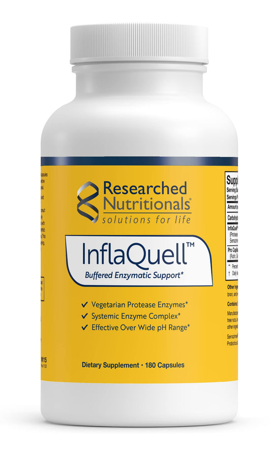 Researched Nutritionals InflaQuell bottle for easy daily inflammation support