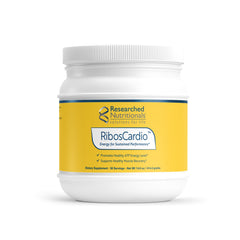 Researched Nutritionals RibosCardio bottle pouring to create an energy-boosting drink