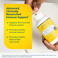 Researched Nutritionals Transfer Factor Multi-Immune bottle front for easy daily dosing