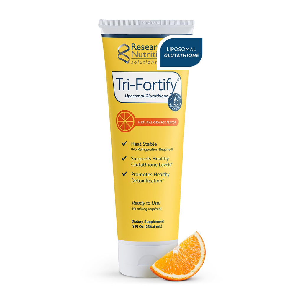 Researched Nutritionals Tri-Fortify bottle front view for easy daily supplementation.