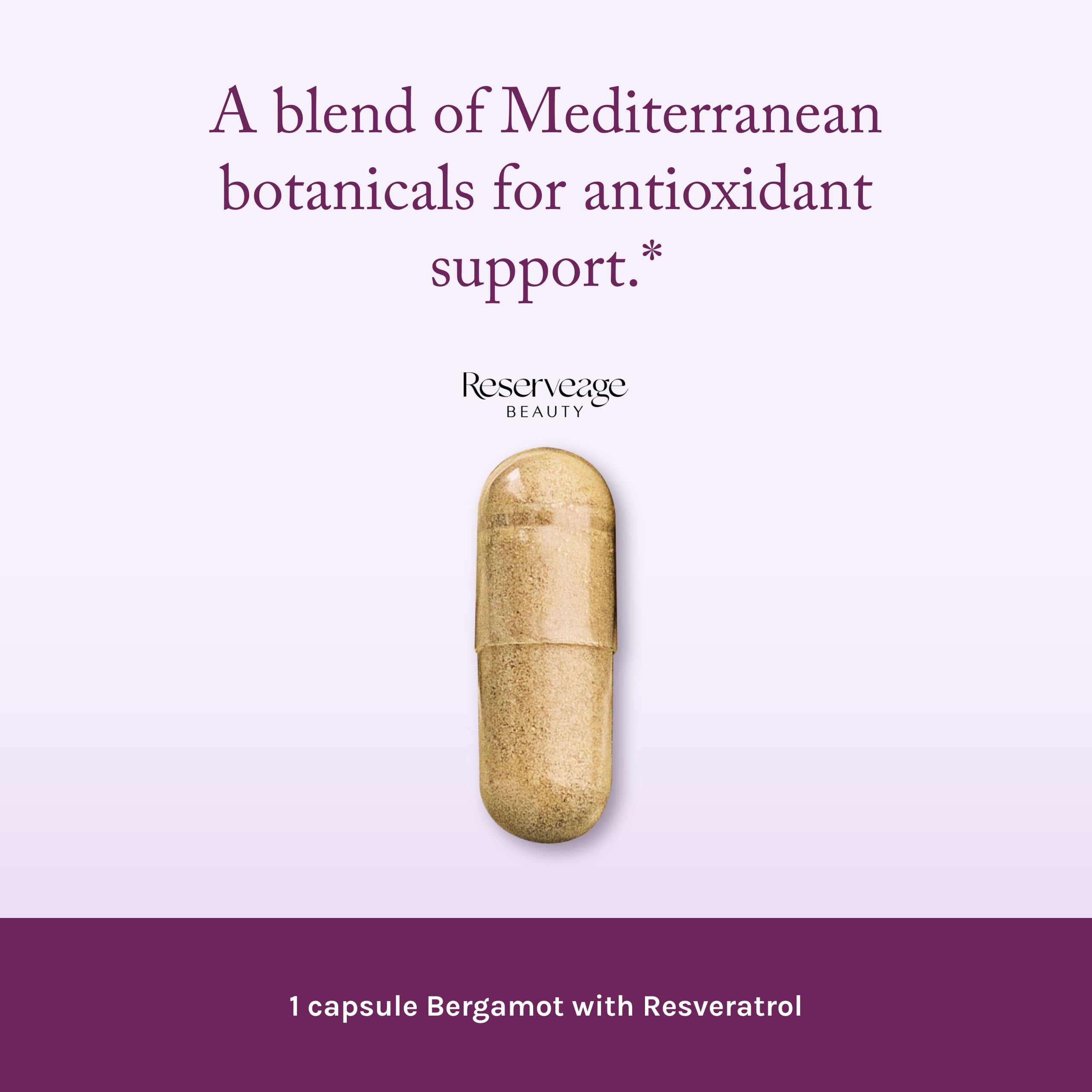 Reserveage Beauty ProLongevity Blend: knotweed and red grape extracts for resilience.