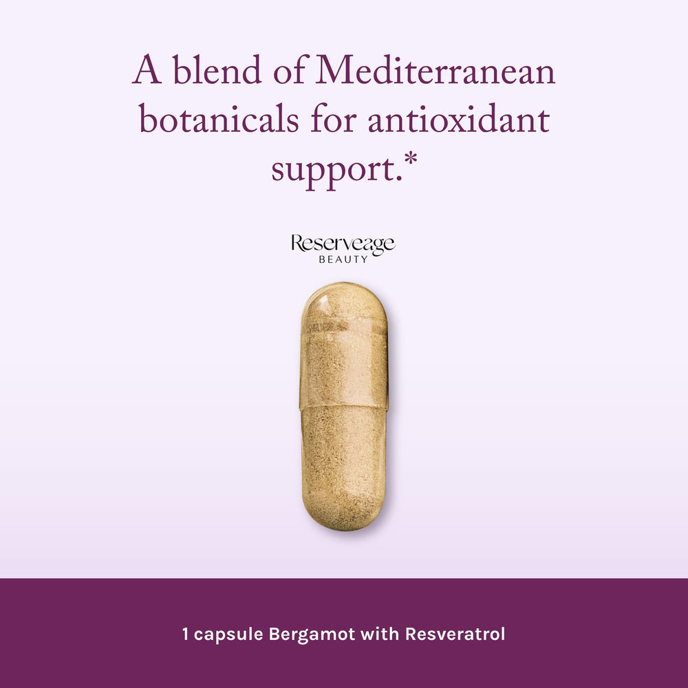 Reserveage Beauty ProLongevity Blend: knotweed and red grape extracts for resilience.