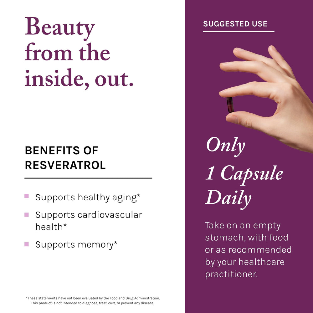 Reserveage Beauty Resveratrol Plus+ delivery system graphic illustrating rapid-release action