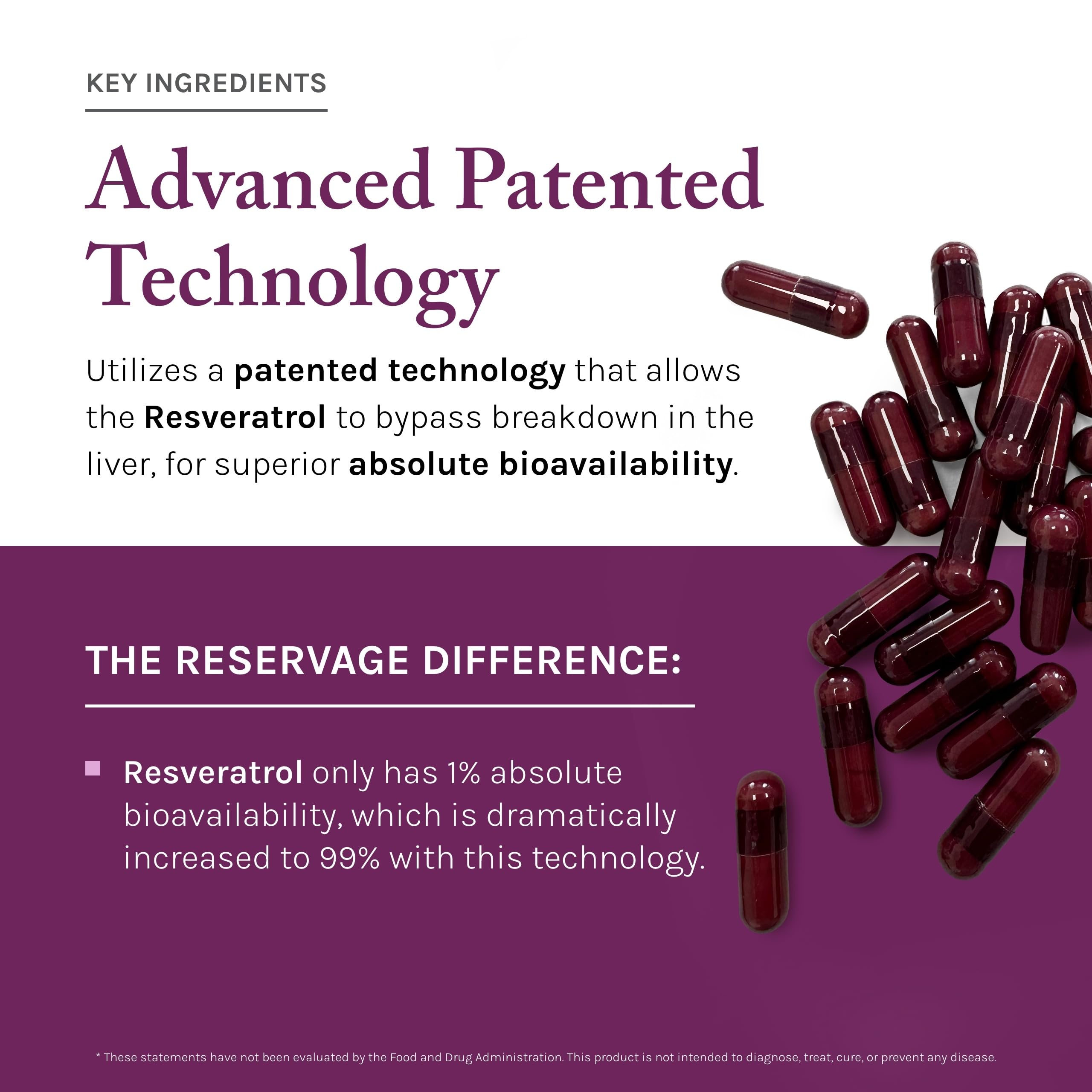Reserveage Beauty Resveratrol Plus+ vegan gluten-free certification seal on packaging
