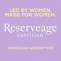Reserveage Nutrition Resveratrol 500 mg icon emphasizes heart and brain health benefits.