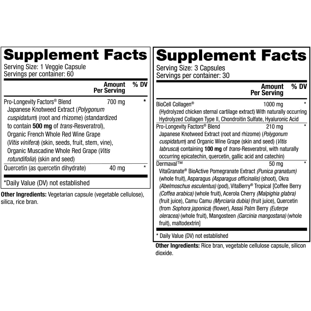 Reserveage Ultra Collagen Booster pills image highlights skin elasticity benefits.