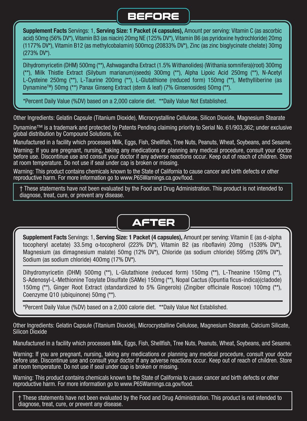 RESET LABS ginger and DHM formula in capsule form