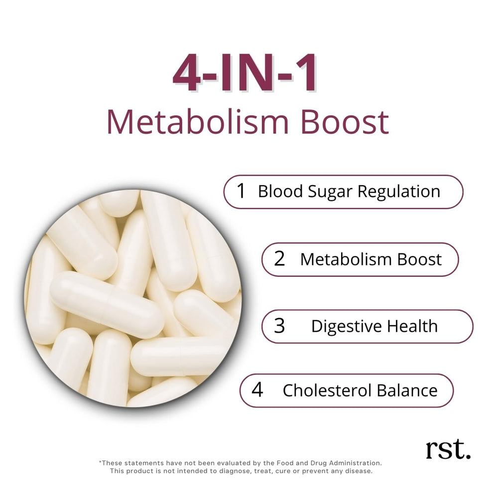 Reset Wellness Berberine+ ingredients label visible, highlighting alpha lipoic acid and chromium