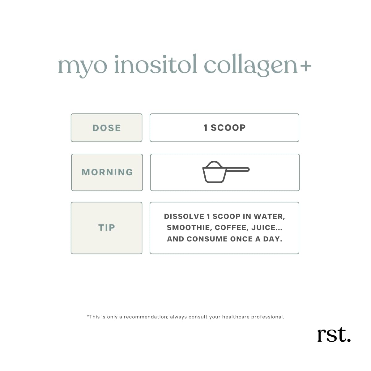 Daily-use smoothie idea with Reset Wellness powder mixed in