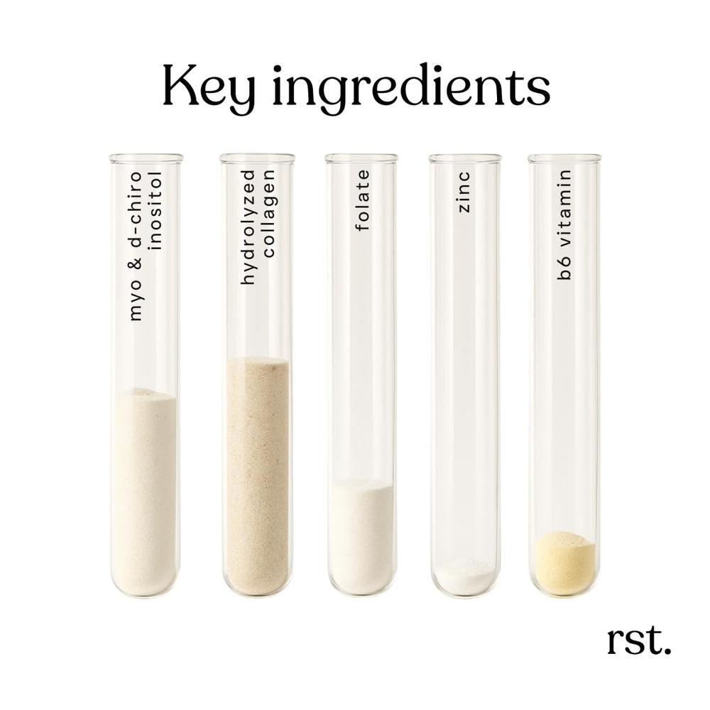 Closeup of methylfolate, zinc, and vitamin B6 on Reset Wellness label
