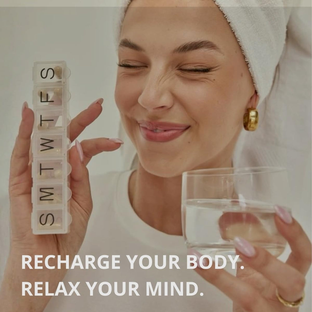 Reset Wellness M3+ sleep imagery suggests a calm nightly wind-down and improved rest.