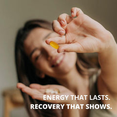 Reset Wellness Omega GLUTATHIONE+ label highlighting purity and sustainable sourcing.