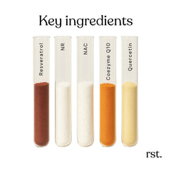 Reset Wellness Resvera NAD+ packaging on shelf signaling quality ingredients.