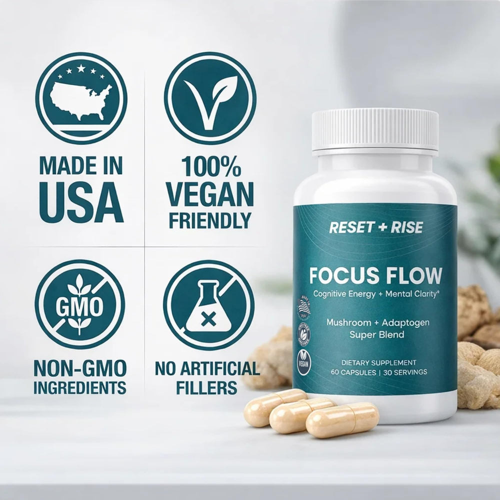 Reset+Rise Vitamin B5 energy-boosting blend supports metabolism
