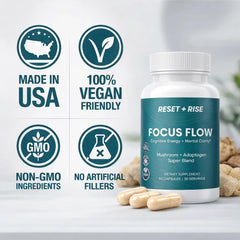 Reset+Rise Vitamin B5 energy-boosting blend supports metabolism
