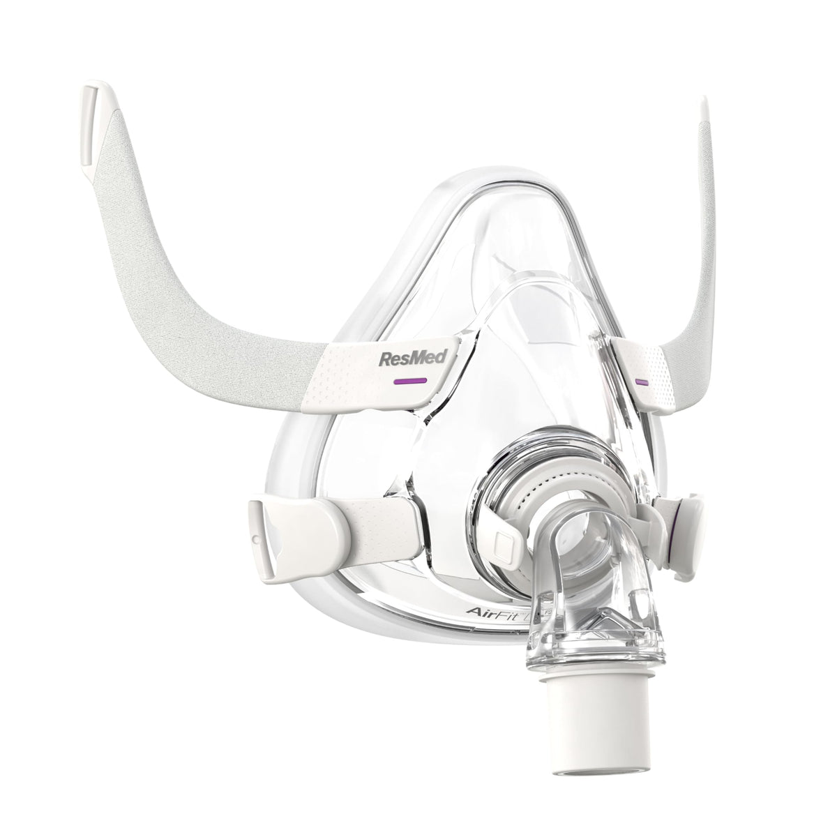 ResMed AirFit F20 for Her frame system closeup with tailored feminine fit for comfort