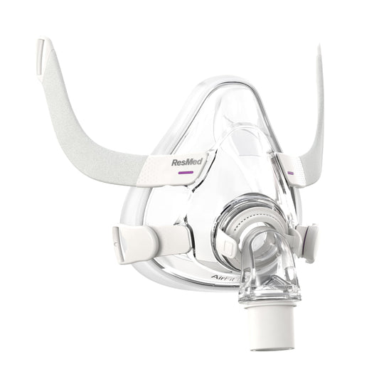 ResMed AirFit F20 for Her frame system closeup with tailored feminine fit for comfort