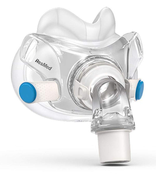 ResMed AirFit F30 frame system small, comfortable under-nose seal for glasses wearers and side sleepers