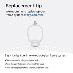 ResMed AirFit F30i frame features a sleek, discreet appearance.