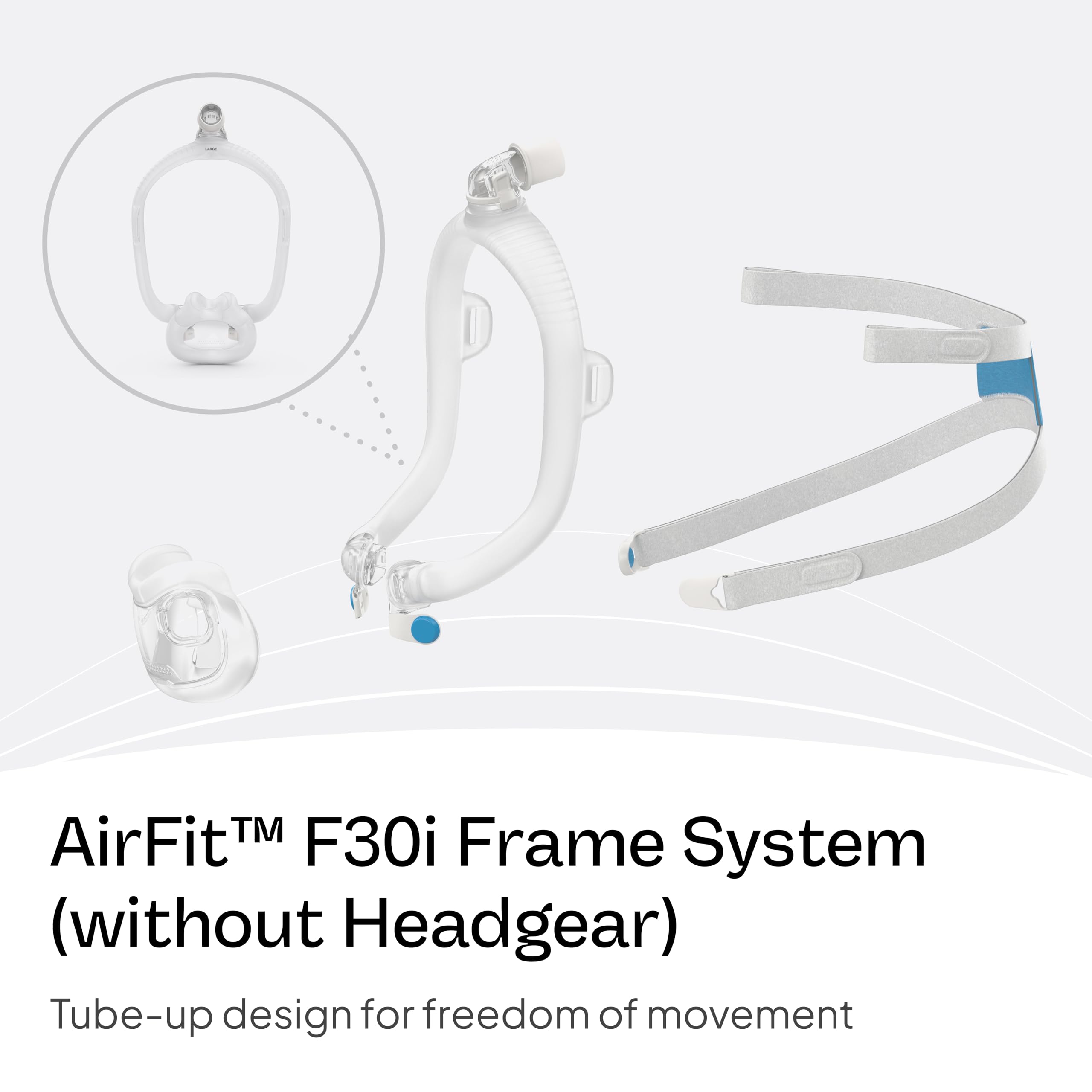 Sleek design-frame provides a clear line of sight for reading or watching TV.