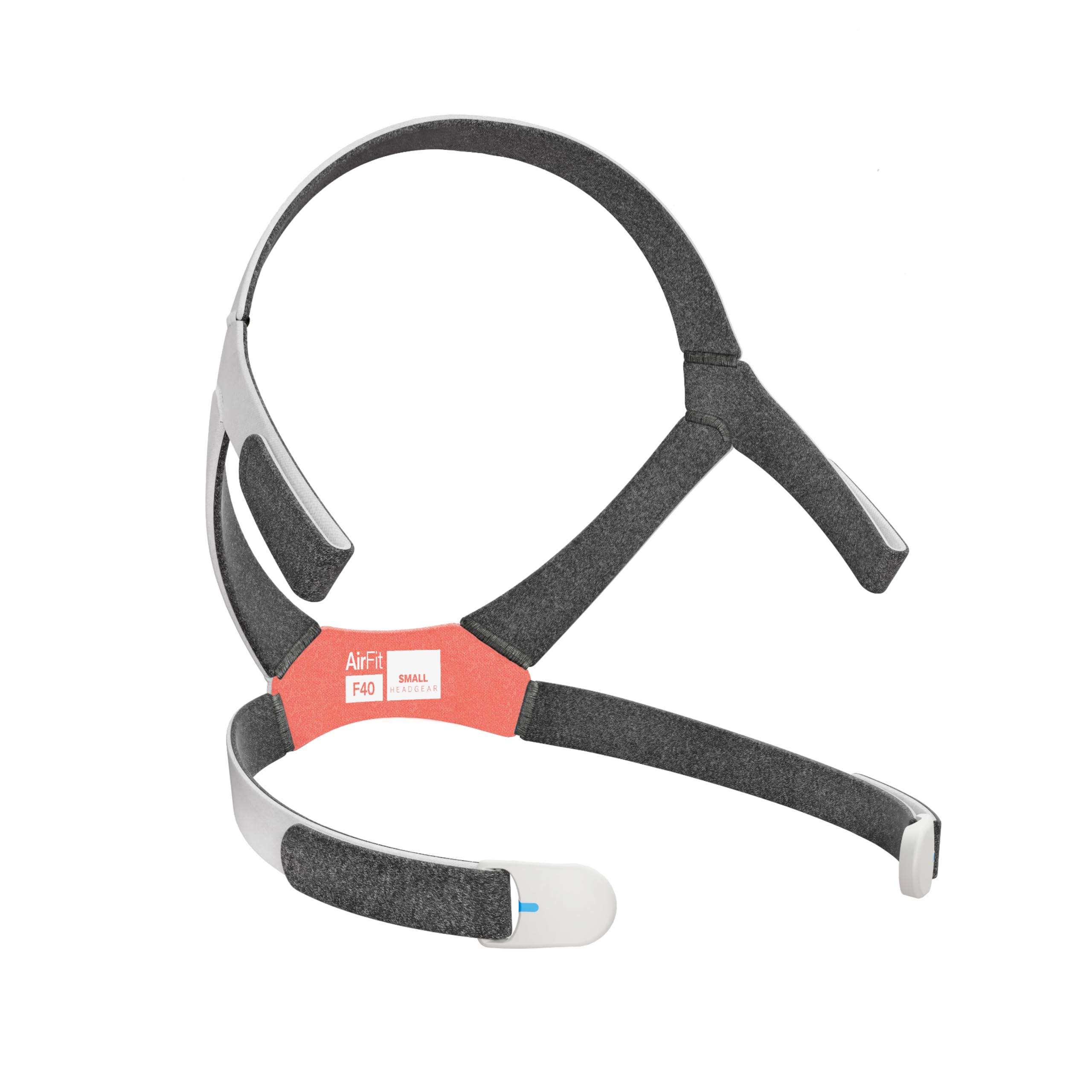 ResMed AirFit F40 replacement headgear small front view for secure mask fit