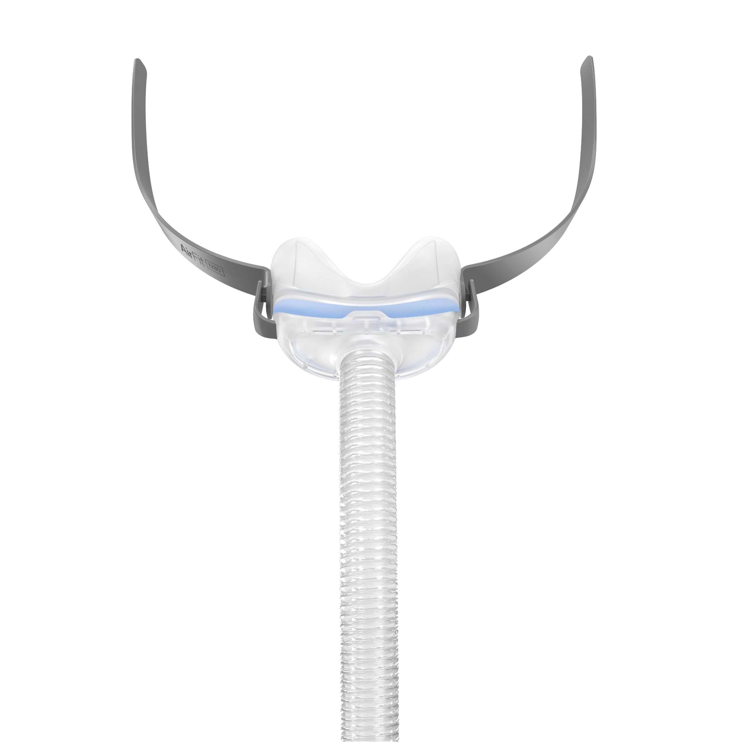 ResMed AirFit N30 frame with nasal cradle cushion offers secure comfort for nasal CPAP users