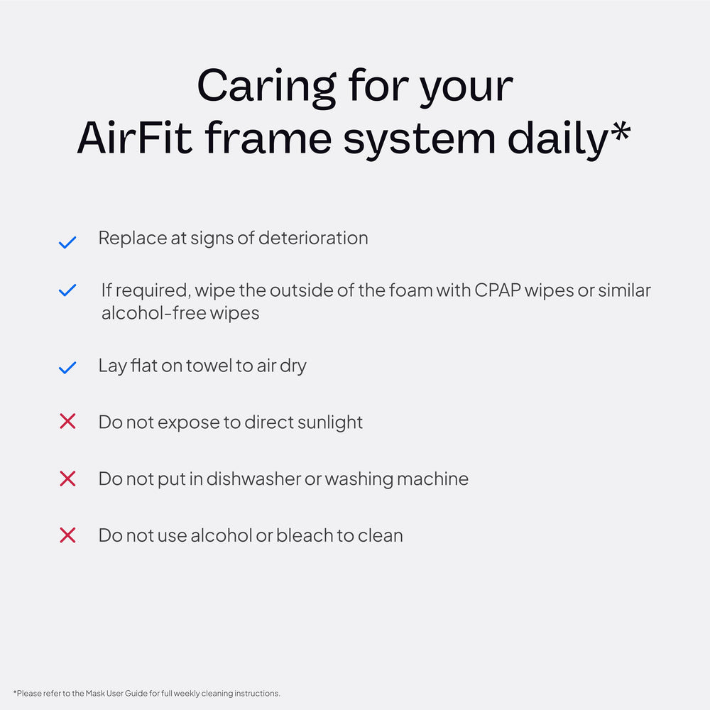 Close shot of QuietAir venting on AirFit P10 frame
