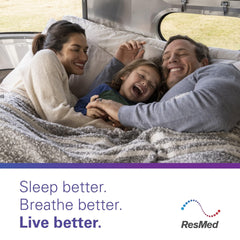 ResMed AirFit P10 setup at home with nasal pillows