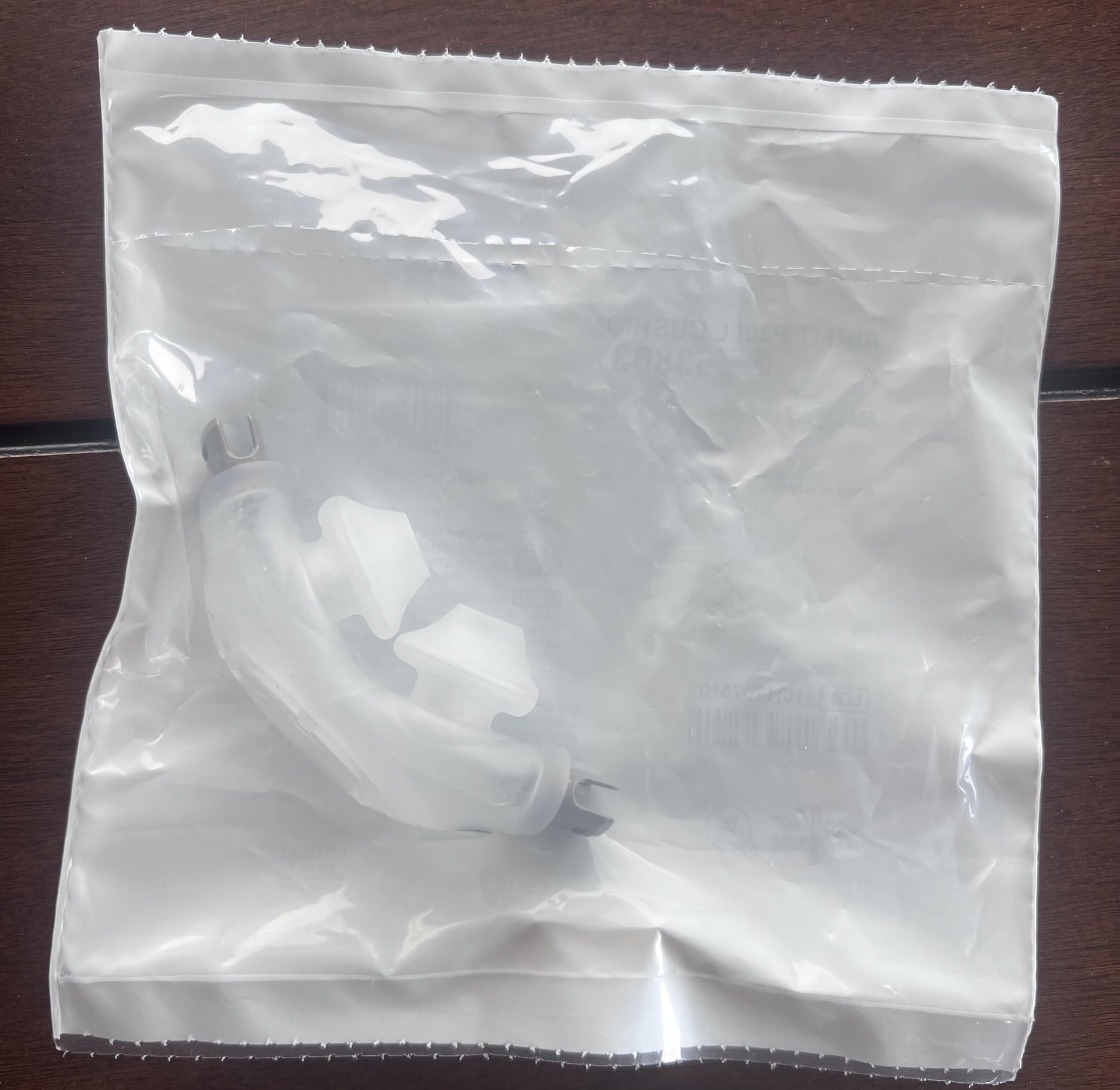 ResMed AirFit P30i silicone cushion close-up highlights durability for long-lasting CPAP use.