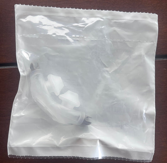 ResMed AirFit P30i silicone cushion close-up highlights durability for long-lasting CPAP use.