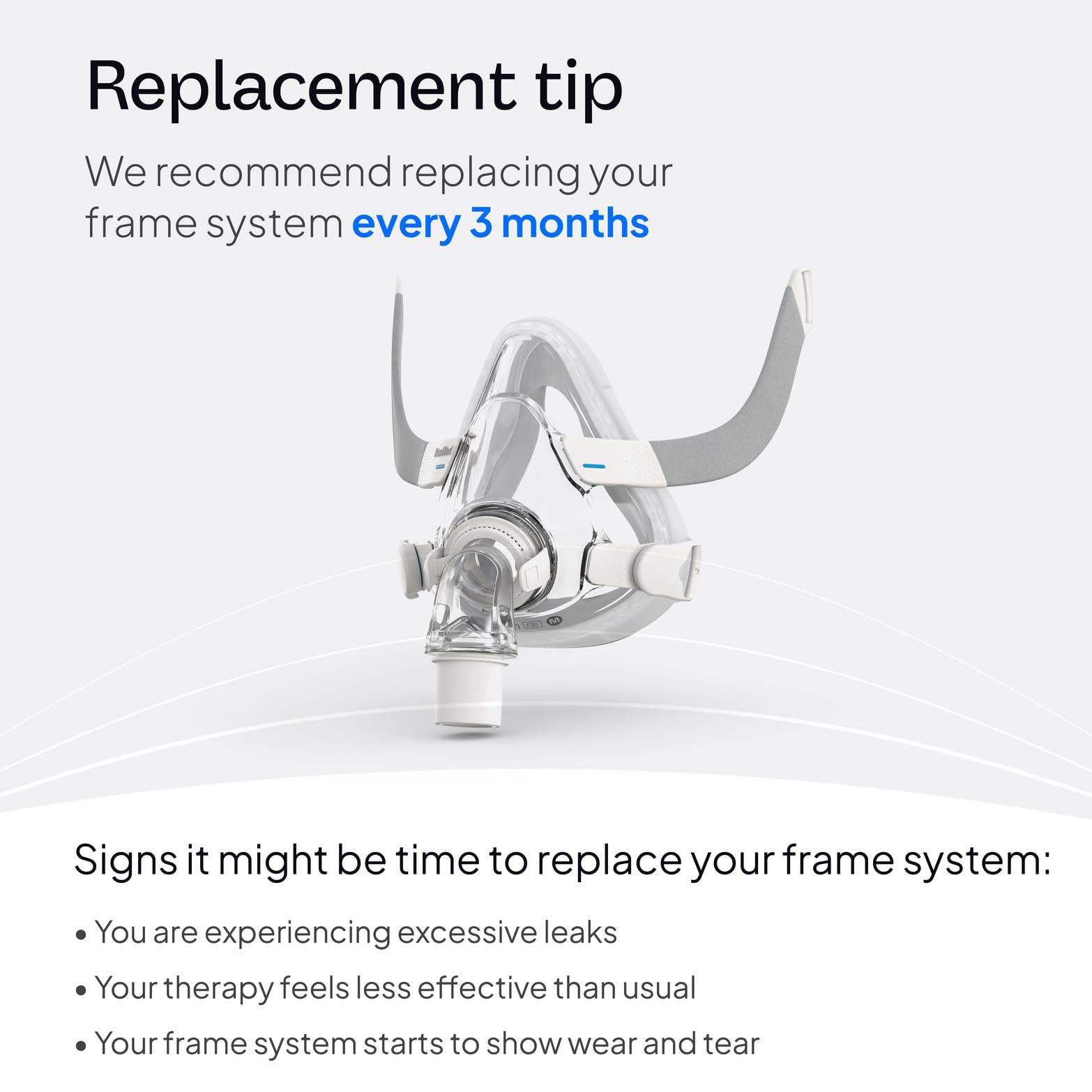 ResMed AirTouch F20 frame small packaging image highlights easy ordering.