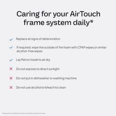 ResMed AirTouch N20 cushion closeup showing memory foam
