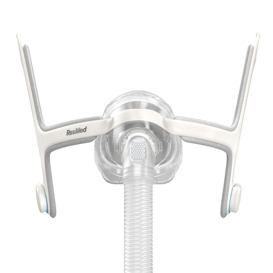 ResMed AirTouch N20 nasal cushion for a soft, personalized seal.
