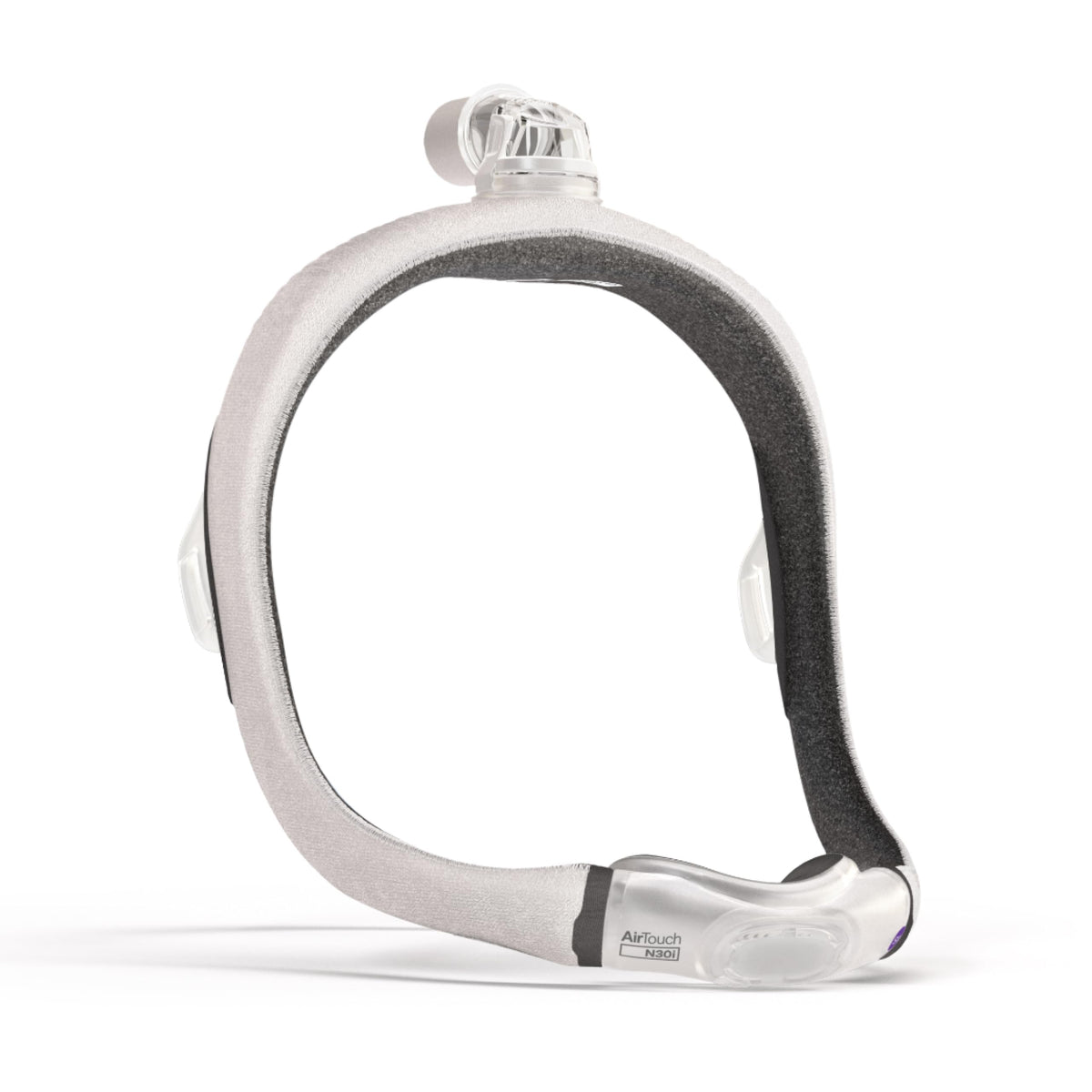 ResMed AirTouch N30i frame with fabric wrap offers a soft, skin-friendly feel.