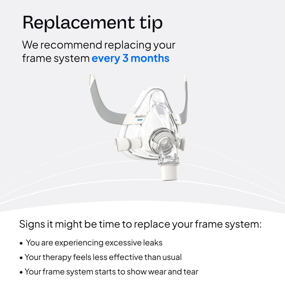 ResMed CPAP frame built for durability and long-term nightly use.