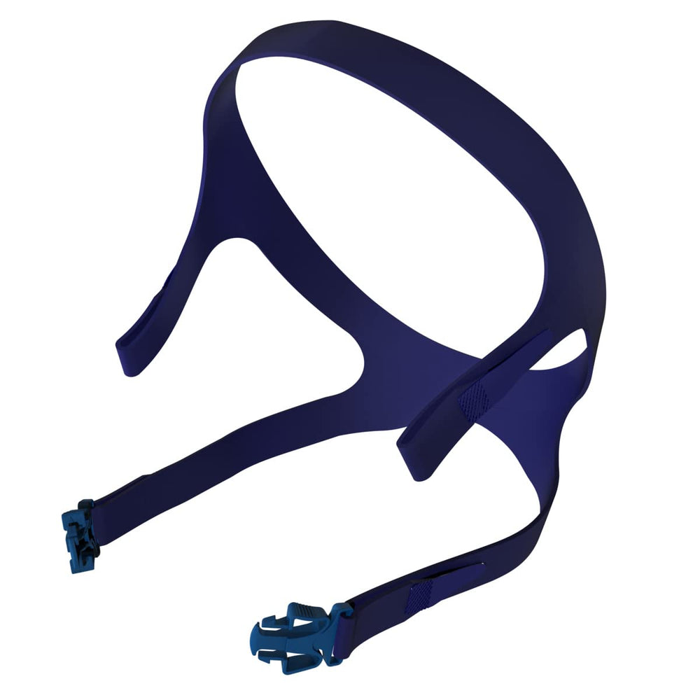 ResMed Quattro FX full-face headgear, large, secures cushion for comfortable, consistent seal.